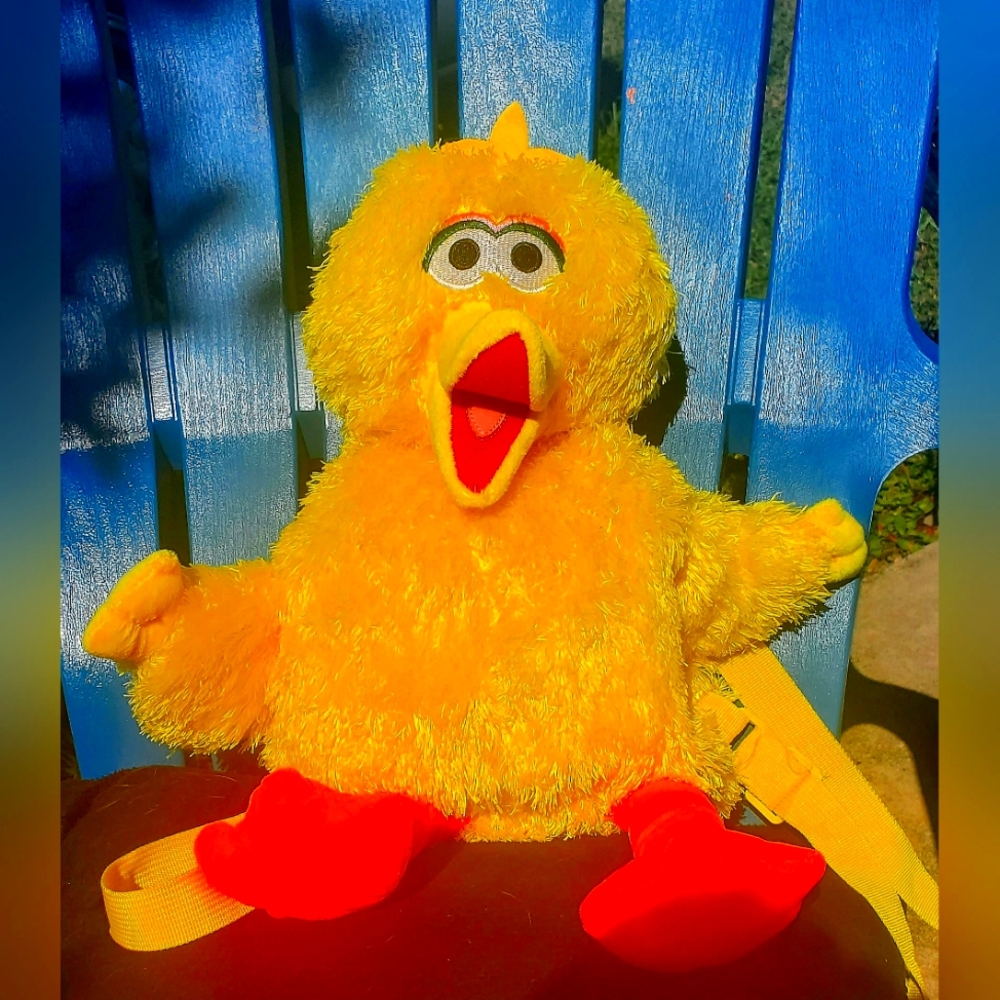 Big Bird plush backpack